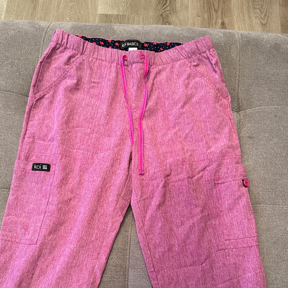 Koi Basics Pink hospital scrubs